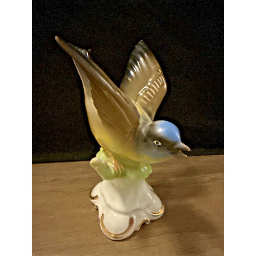 Vintage Gerold Porzellan Bavaria Germany Porcelain Bird Figurine 6"